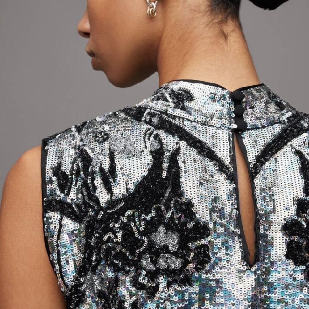 All Saints Harper Sequins Dress - Picture 2 of 7